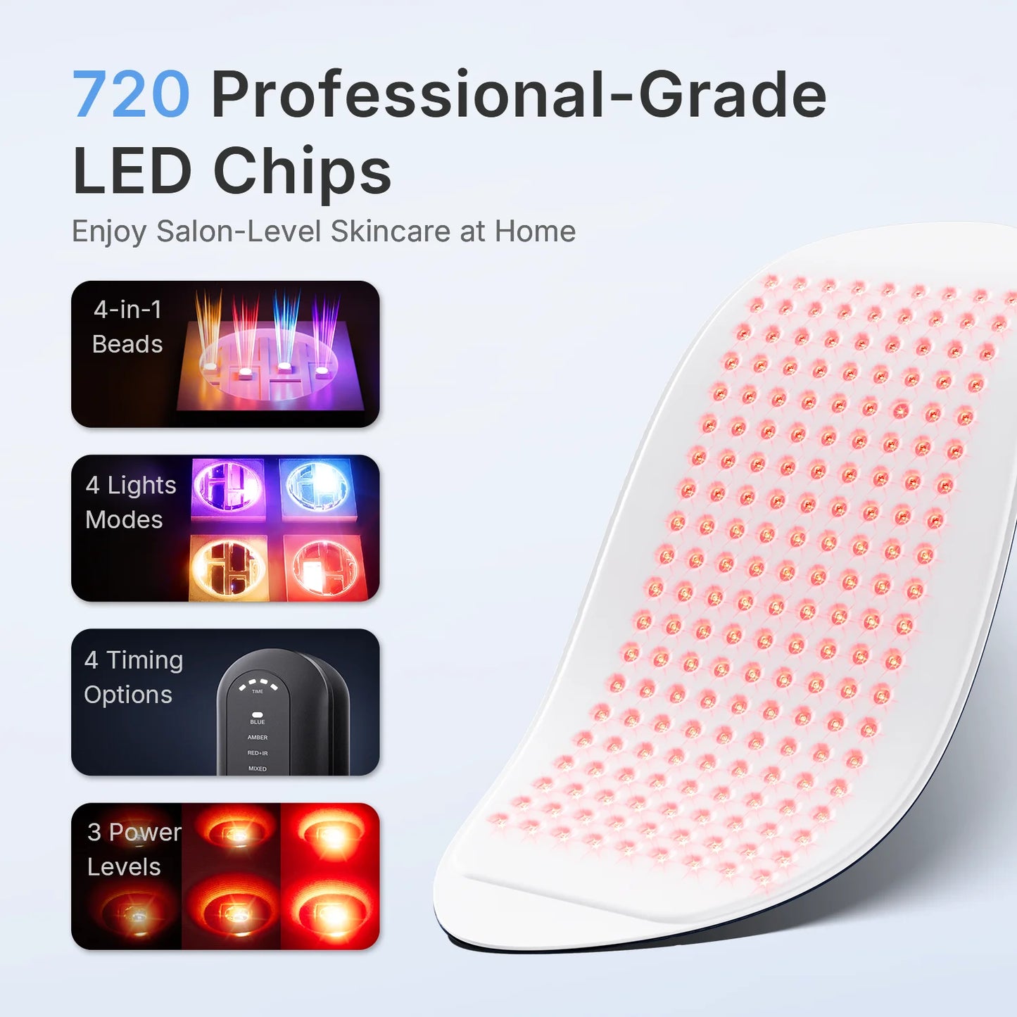 Hello Face L6 LED Light Mask product image side view